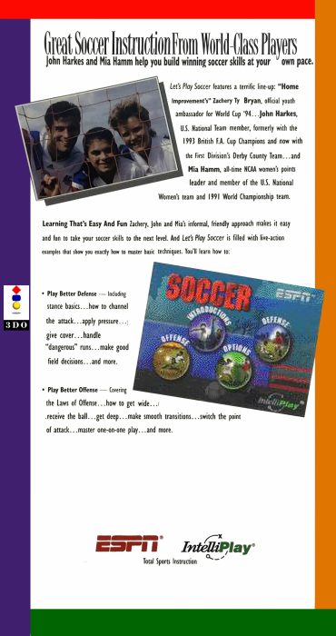 ESPN : Let's Play Soccer with John Harkes and Mia Hamm dos