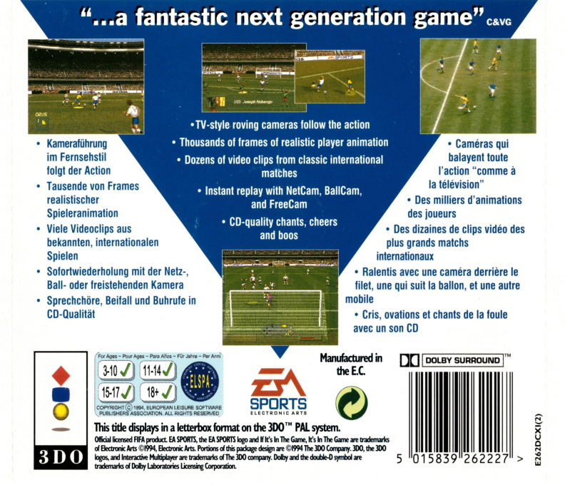 Fifa International Soccer - Dos