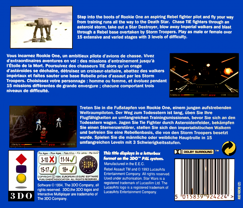 Star Wars - Rebel Assault - Dos