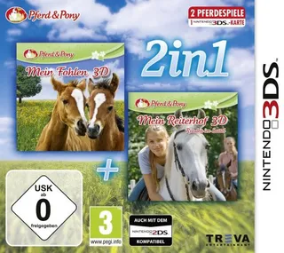 2 jeux en 1 Cheval & Poney : Mon Poulain 3D + Mon haras 3D - Tous en selle