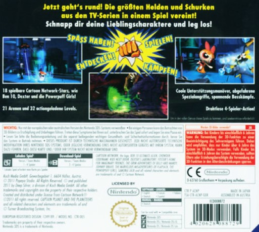 Cartoon Network - Le Choc Des Héros - Dos