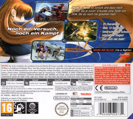 Dead Or Alive - Dimensions - Dos