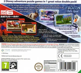 Disney 2-pack - Frozen - Olaf's Quest Big Hero 6 - Battle In The Bay dos