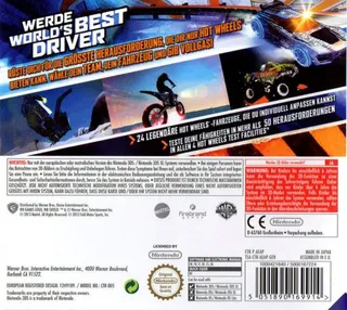 Hot Wheels : Meilleur Pilote Mondial dos