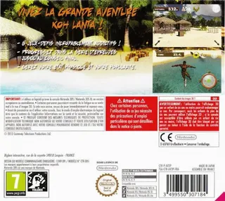 Koh-Lanta 3D: L'Aventure de l'Extrême - Dos