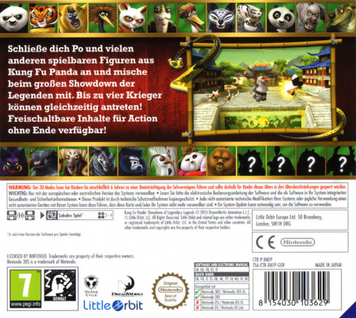 Kung Fu Panda : Le Choc des Légendes - Dos