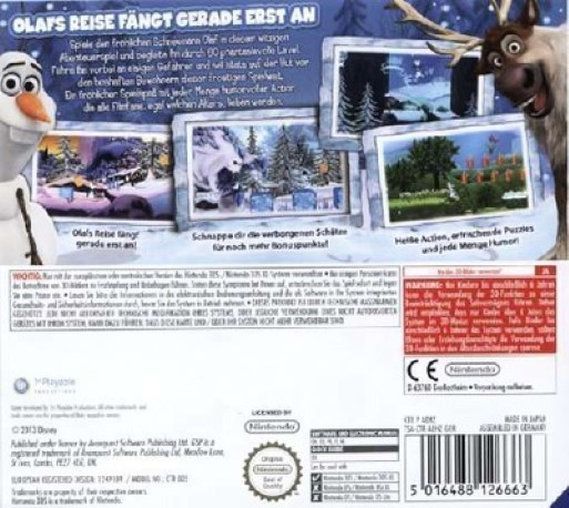 La Reine des Neiges : La Quête d'Olaf - Dos