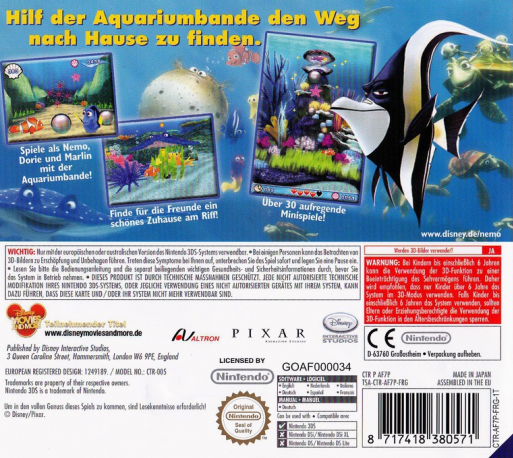 Le Monde De Nemo - Course Vers L'ocean - Edition Spéciale - Dos