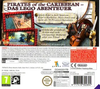 LEGO Pirates des Caraïbes : Le Jeu Vidéo dos