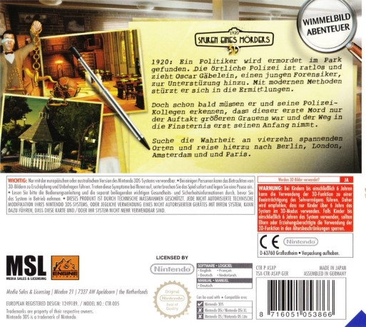 Les mystères cachés à Paris - Dos