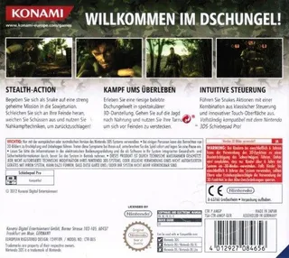 Metal Gear Solid : Snake Eater 3D dos