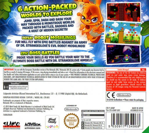 Moshi Monsters : Katsuma Unleashed - Dos