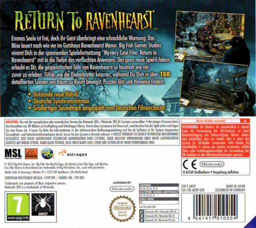 Mystery Case Files: Return to Ravenhearst - Dos