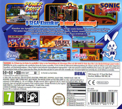 Sega 3D Classics Collection - Dos