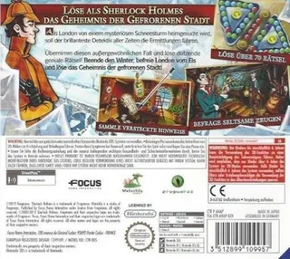 Sherlock Holmes : Le Mystère de la Ville de Glace dos