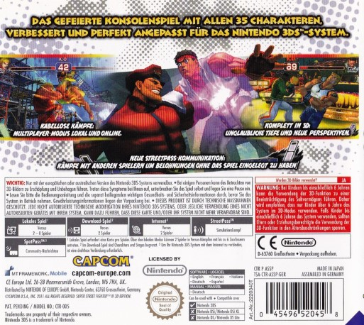 Super Street Fighter IV: 3D Edition - Dos