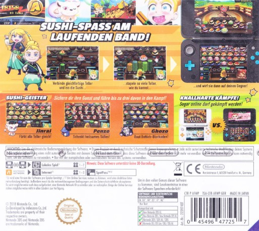 Sushi Striker : The Way of Sushido - Dos