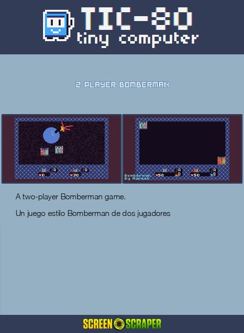 2 Player Bomberman - Dos