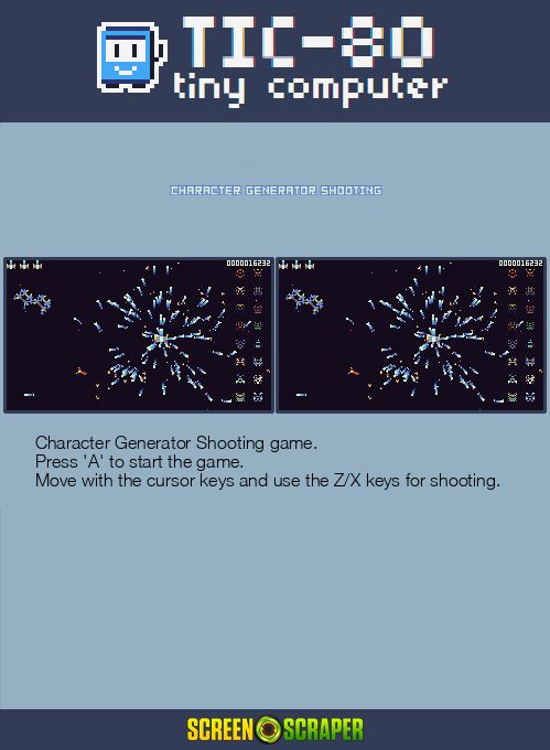 Character Generator Shooting - Dos