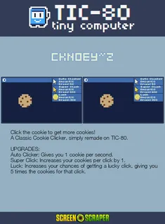 Cookie Clicker the First Version - Dos