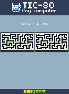 Simple Maze Game - Dos