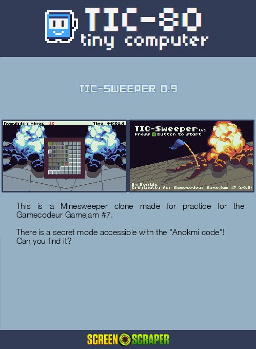 TIC-Sweeper 0.9 - Dos
