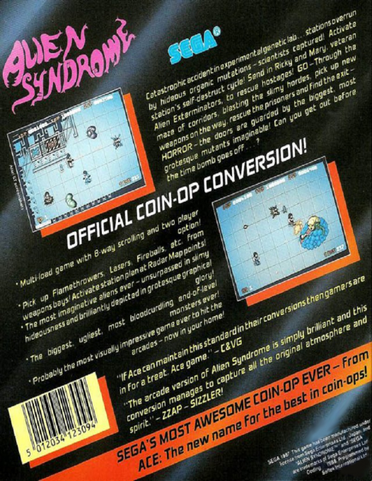 Alien Syndrome - Dos