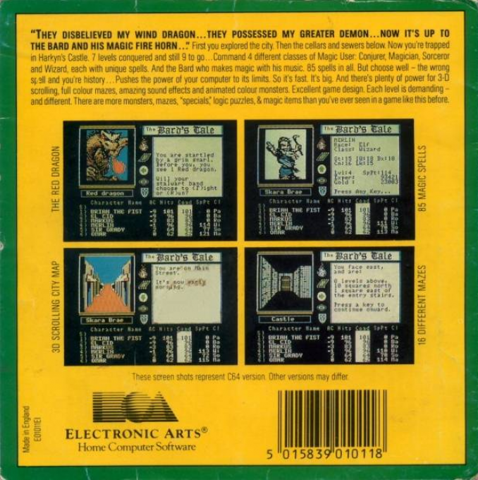 Bard's Tale : Tales of the Unknown, The - Dos