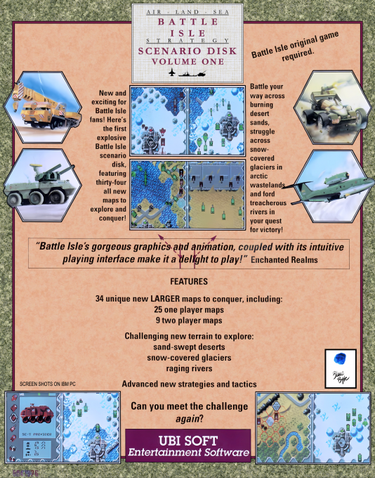 Battle Isle - Scenario Disk 1 - Air-land-sea - Dos