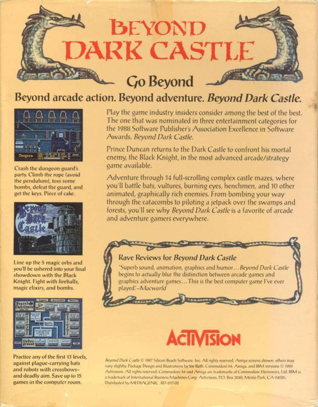 Beyond Dark Castle - Dos