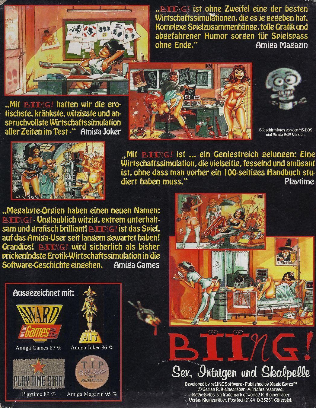 Biing! - Sex, Intrigen und Skalpelle - Dos