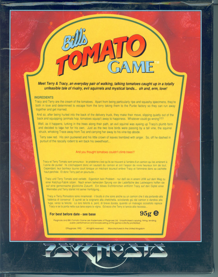 Bill's Tomato Game - Dos