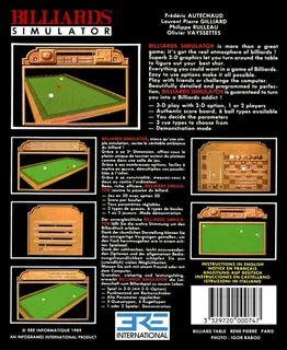 Billiards II Simulator dos