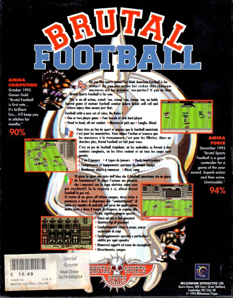 Brutal Football - Brutal Sports Series - Dos