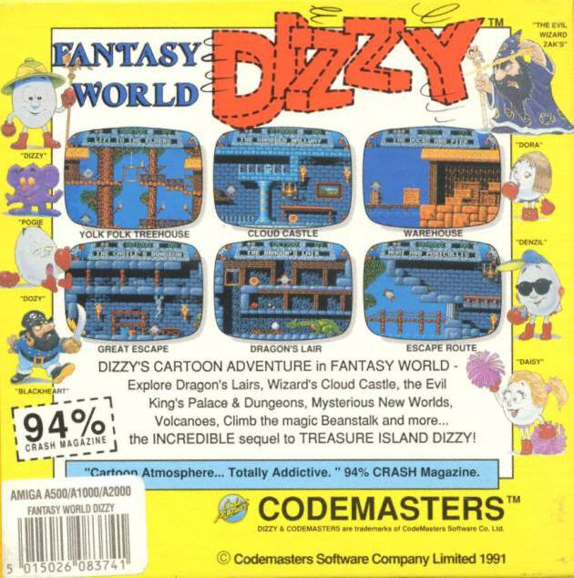 Dizzy 3 - Fantasy World Dizzy - Dos