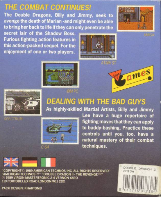 Double Dragon 2 - The Revenge - Dos