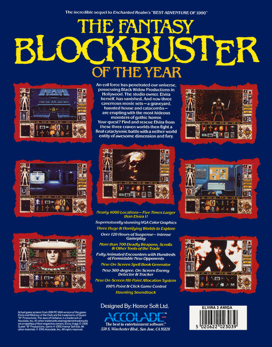 Elvira II : The Jaws of Cerberus - Dos