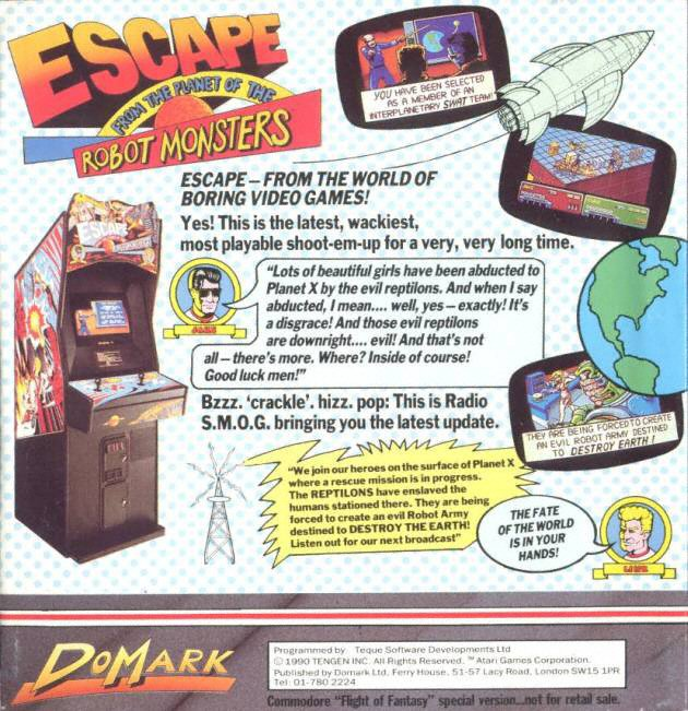 Escape From The Planet Of The Robot Monsters - Dos