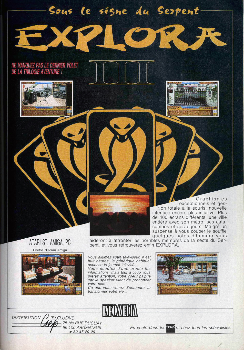 Explora III : Sous le Signe du Serpent - Dos