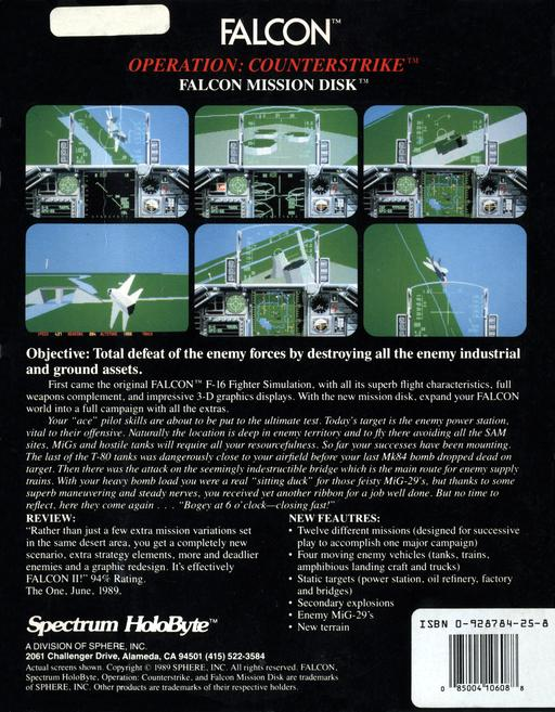 Falcon v1.1 - Mission Disk Volume 1 - Operation Co - Dos