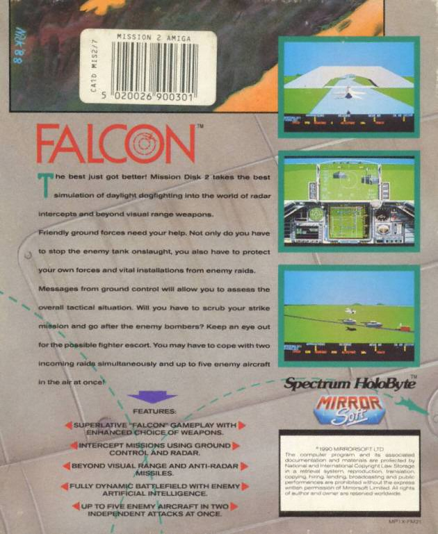 Falcon v1.3 - Mission Disk Volume II - Operation F - Dos