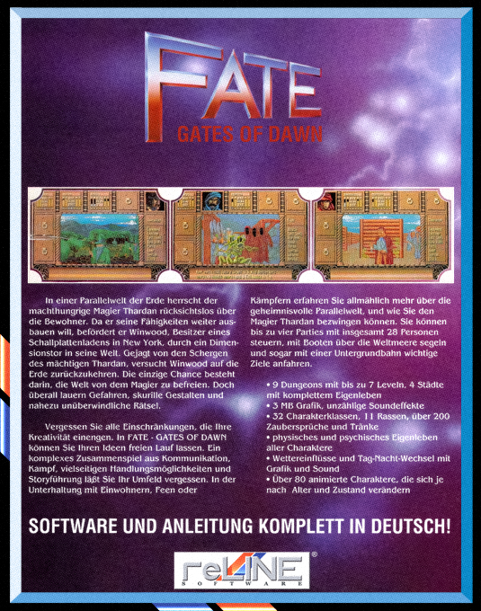 Fate : Gates of Dawn - Dos