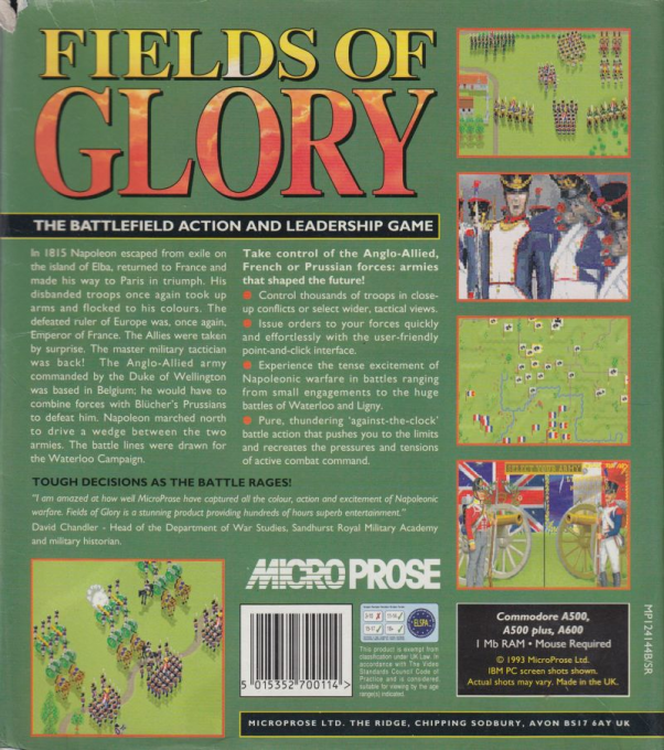 Fields Of Glory - Dos