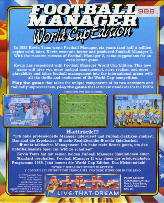 Football Manager - World Cup Edition - Dos