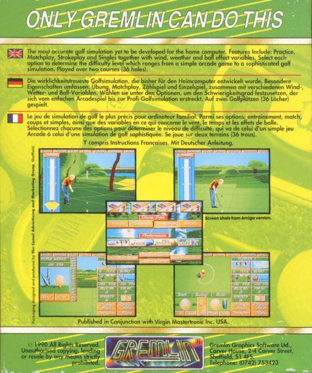 Greg Norman's Shark Attack!: The Ultimate Golf Sim - Dos