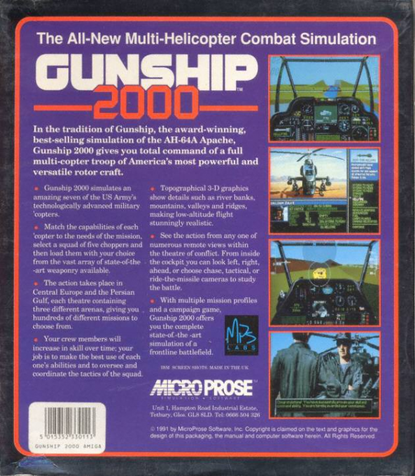 Gunship 2000 - Dos
