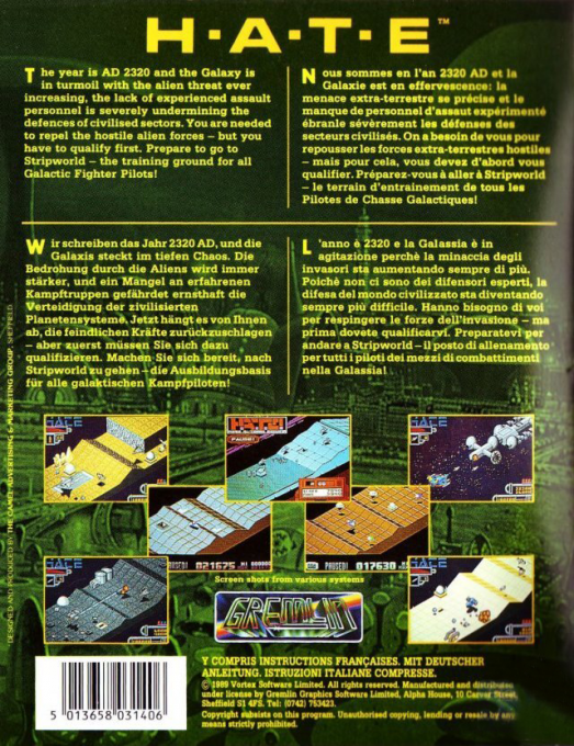 H.a.t.e. - Hostile All Terrain Encounter - Dos