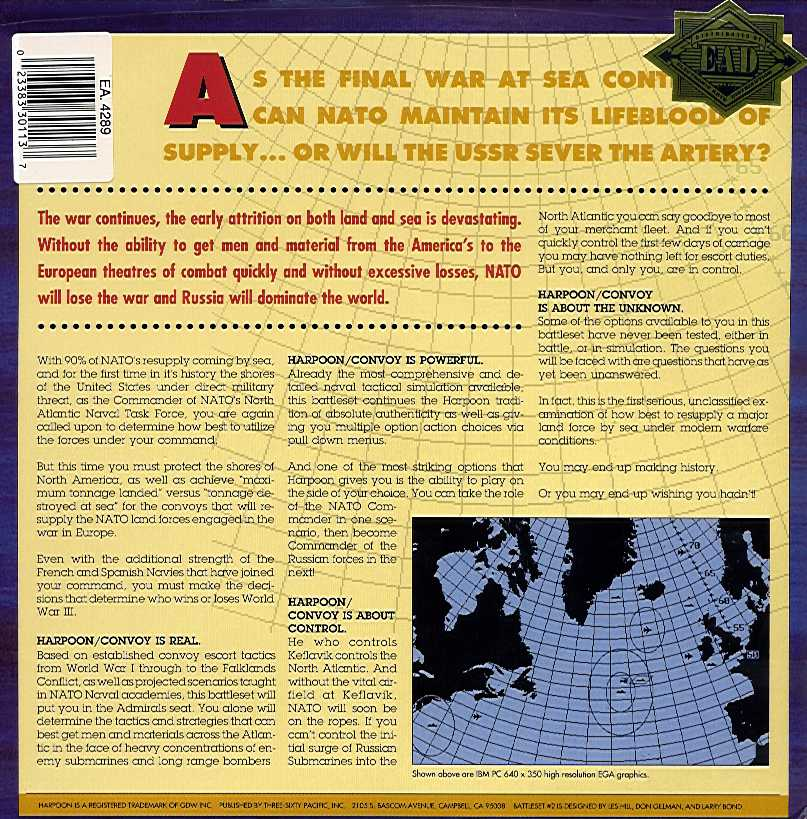 Harpoon Battleset 2 - North Atlantic Convoys - Dos