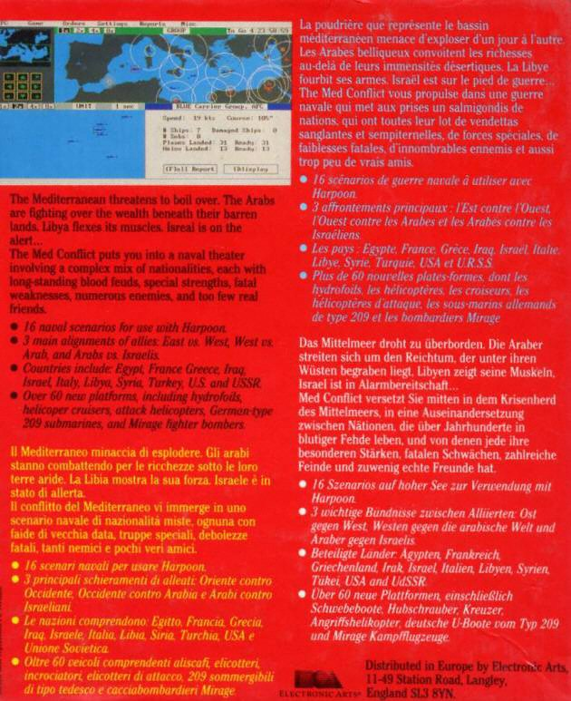 Harpoon Battleset 3 - The Mediterranean Conflict - Dos