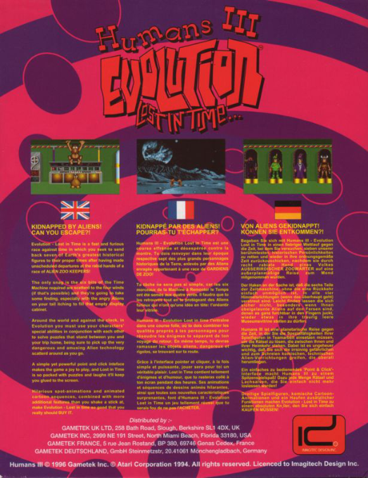 Humans 3 - Evolution - Lost In Time - Dos